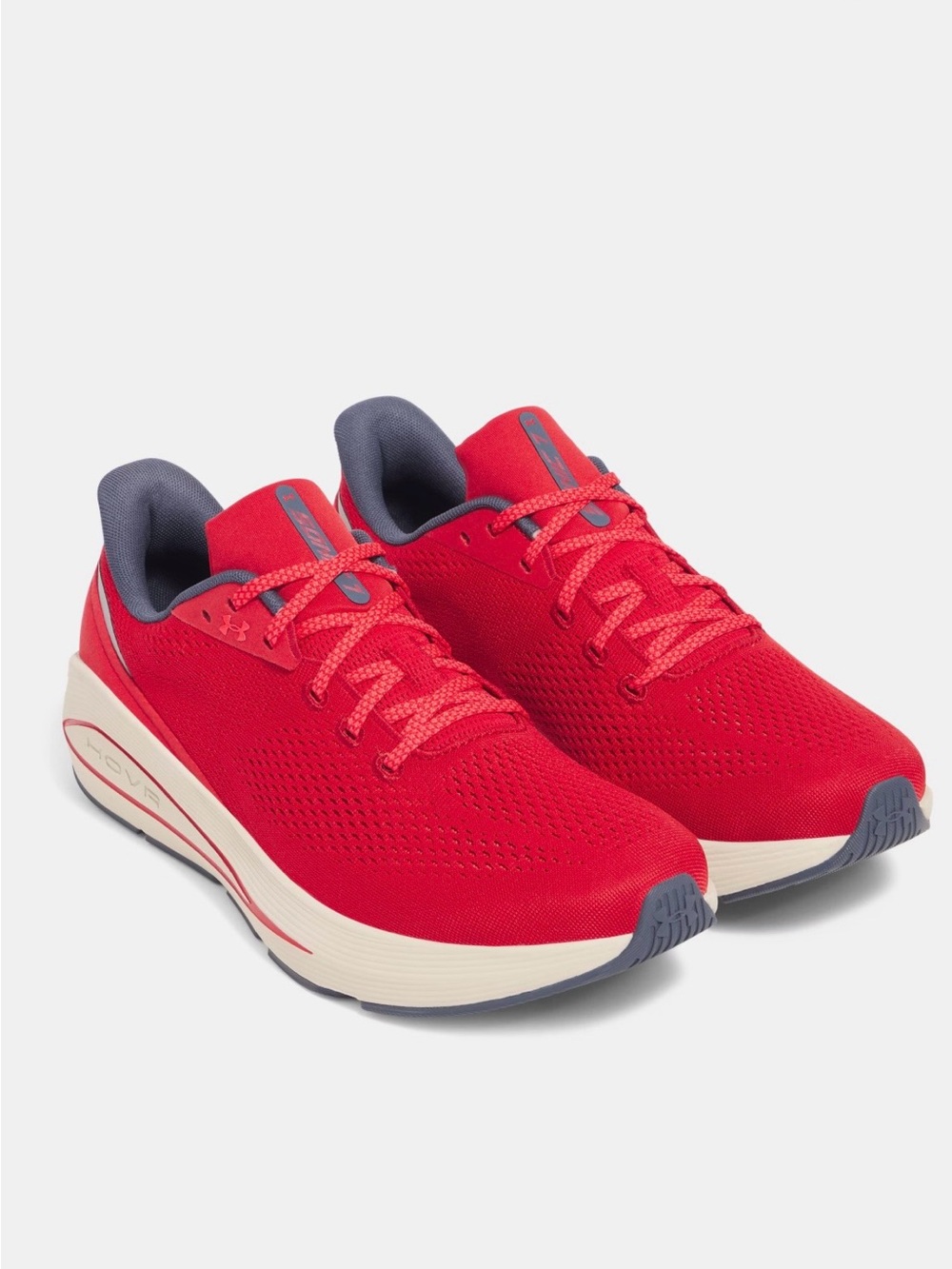 Under Armour Men’s Red Athletic Running Shoes with Gray Accents